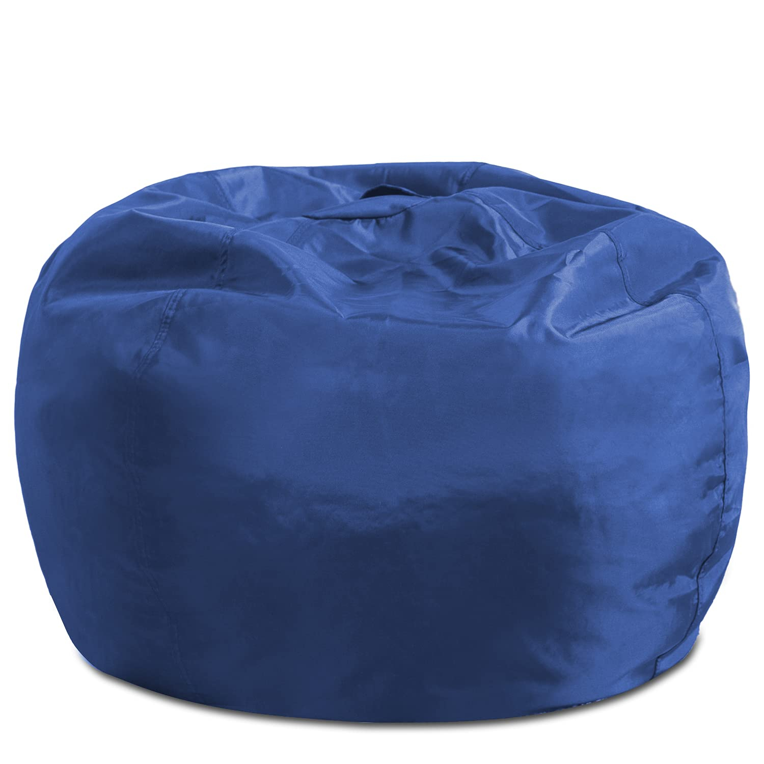 Posh Creations Classic Bean Bag Chair, Bean Bag Lounger, Kids, 2.5 ft, Navy