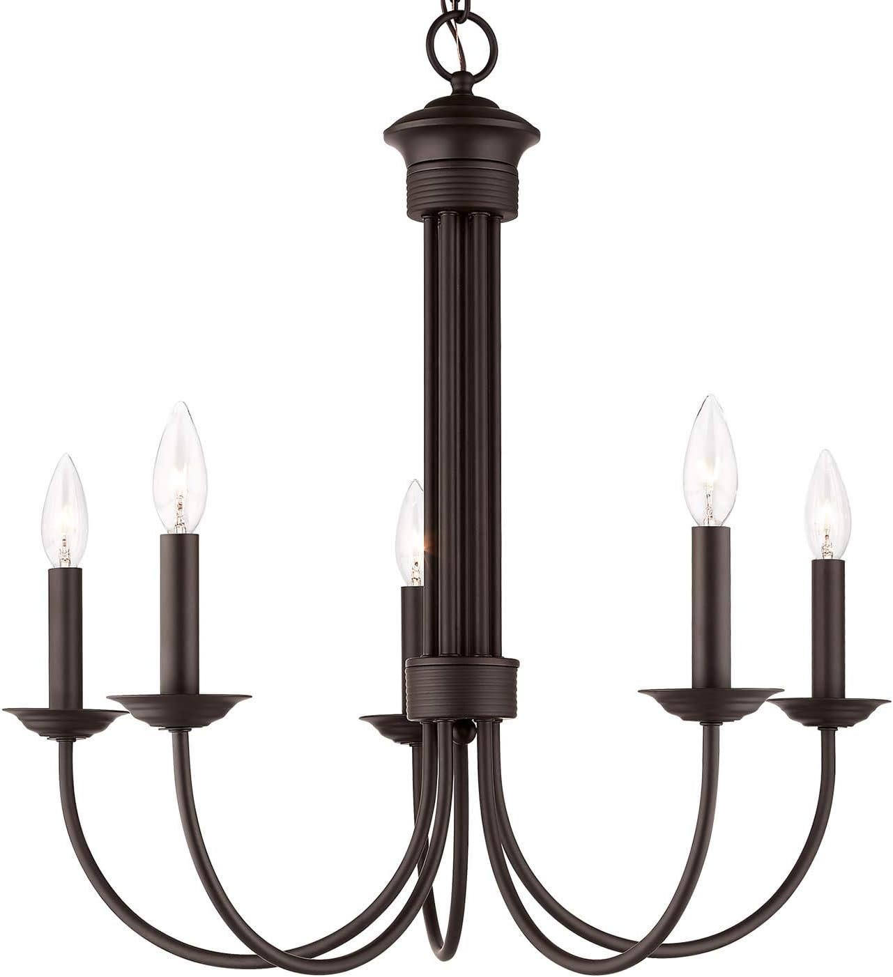 Livex Lighting Estate 5 - Light Chandelier in  Bronze