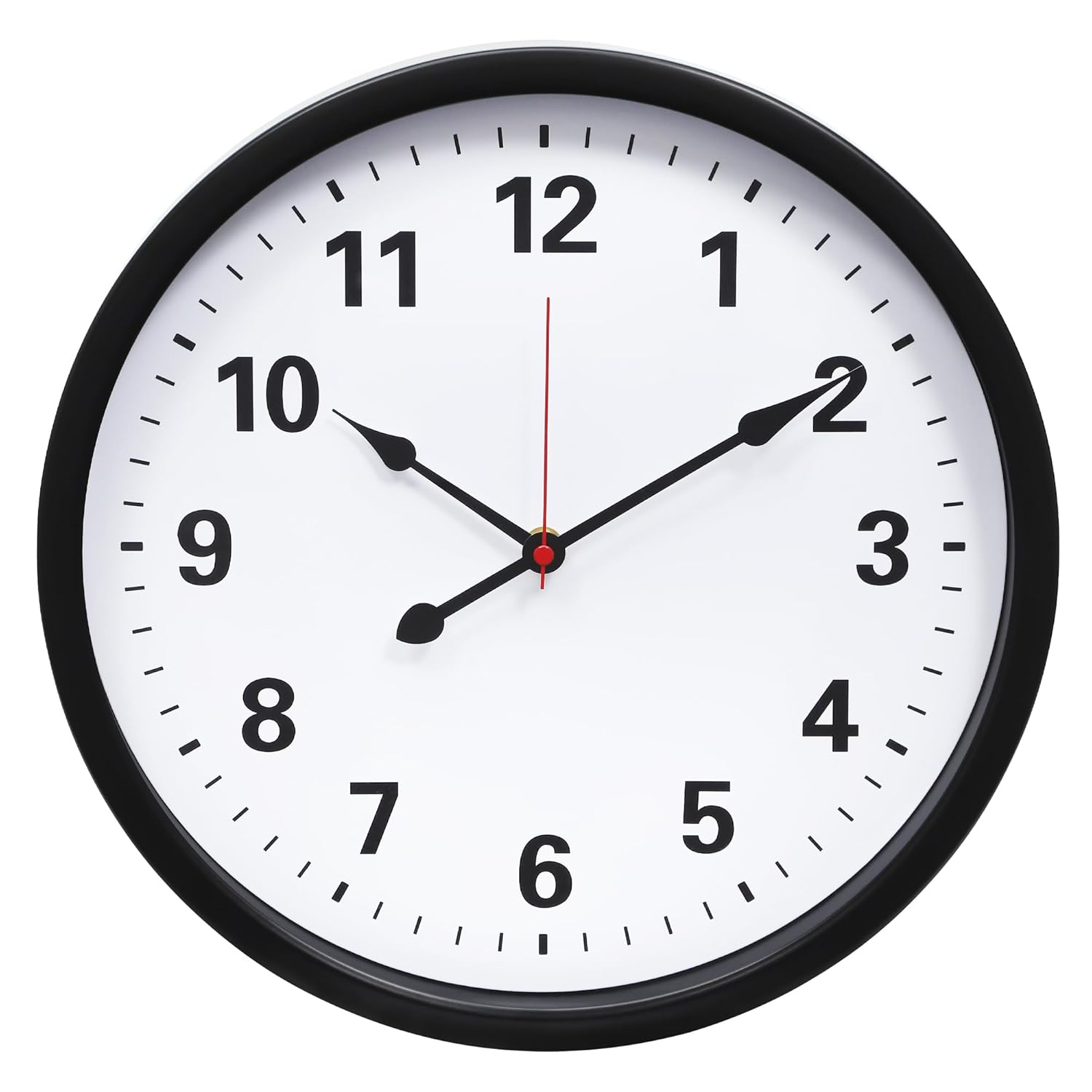 Realspace® Quartz Wall Clock, 14", Black