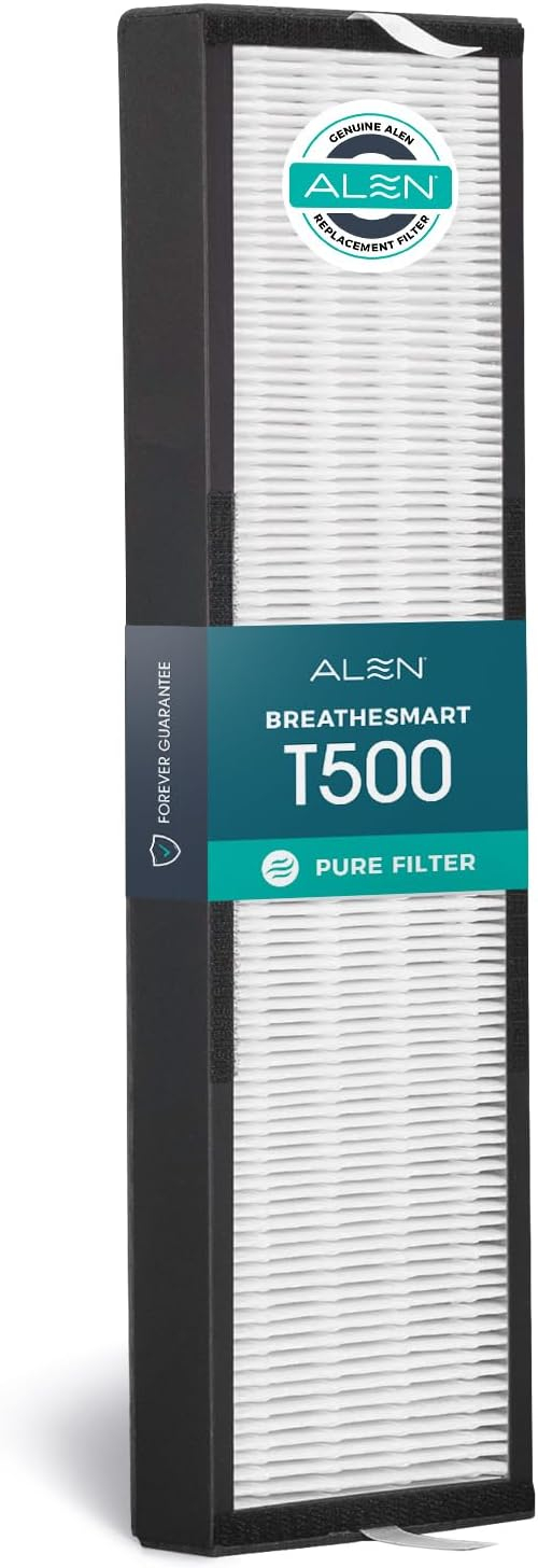 Alen Air Filter TF60-Pure Replacement HEPA Filter for T500 Air Purifier - Captures Allergens, Dust, & Mold (1 Filter)
