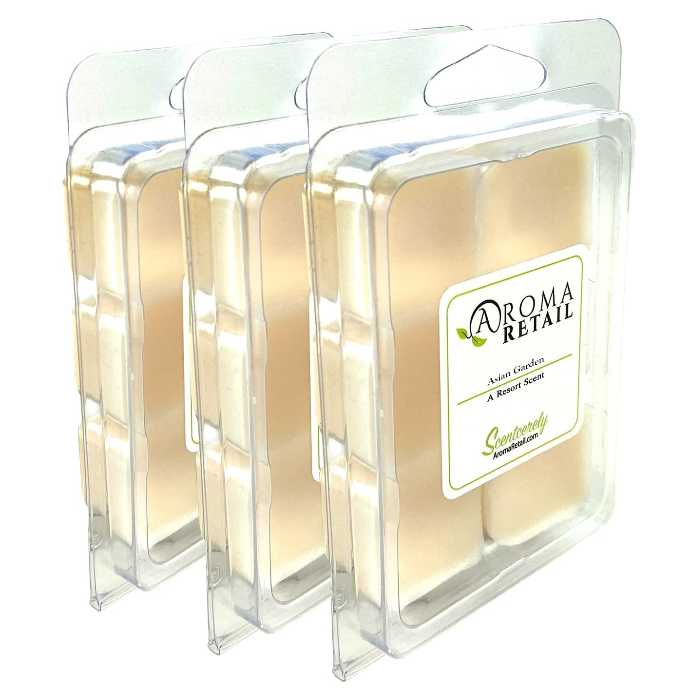 Aroma Retail Asian Garden Soy Wax Melts for Wax Warmer Floral Scent, 3-Pack