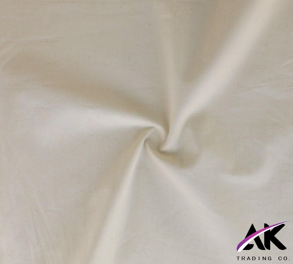 Natural 100% Cotton Muslin Fabric/Textile Unbleached - Draping Fabric - 5 yards continuous (60in. Wide)