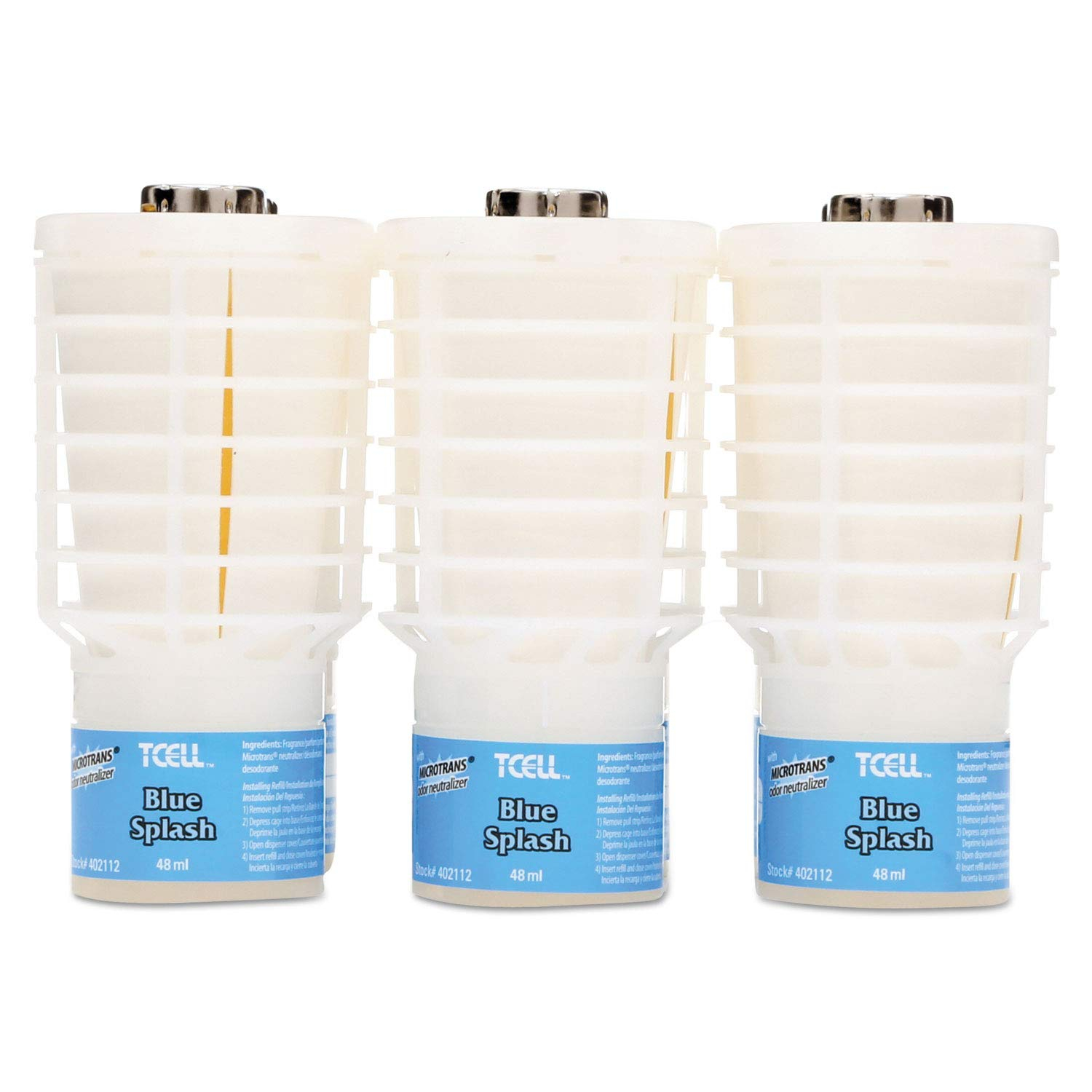 Blue Splash TCell Odor Neutralizer Refill, 6-Pack, White