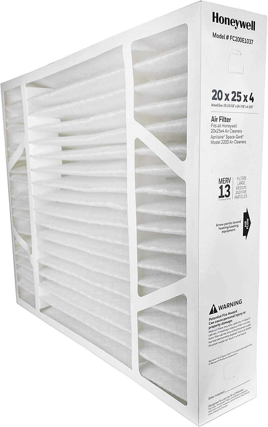 Honeywell 20 X 25 Media Air Filter (MERV 13) 60
