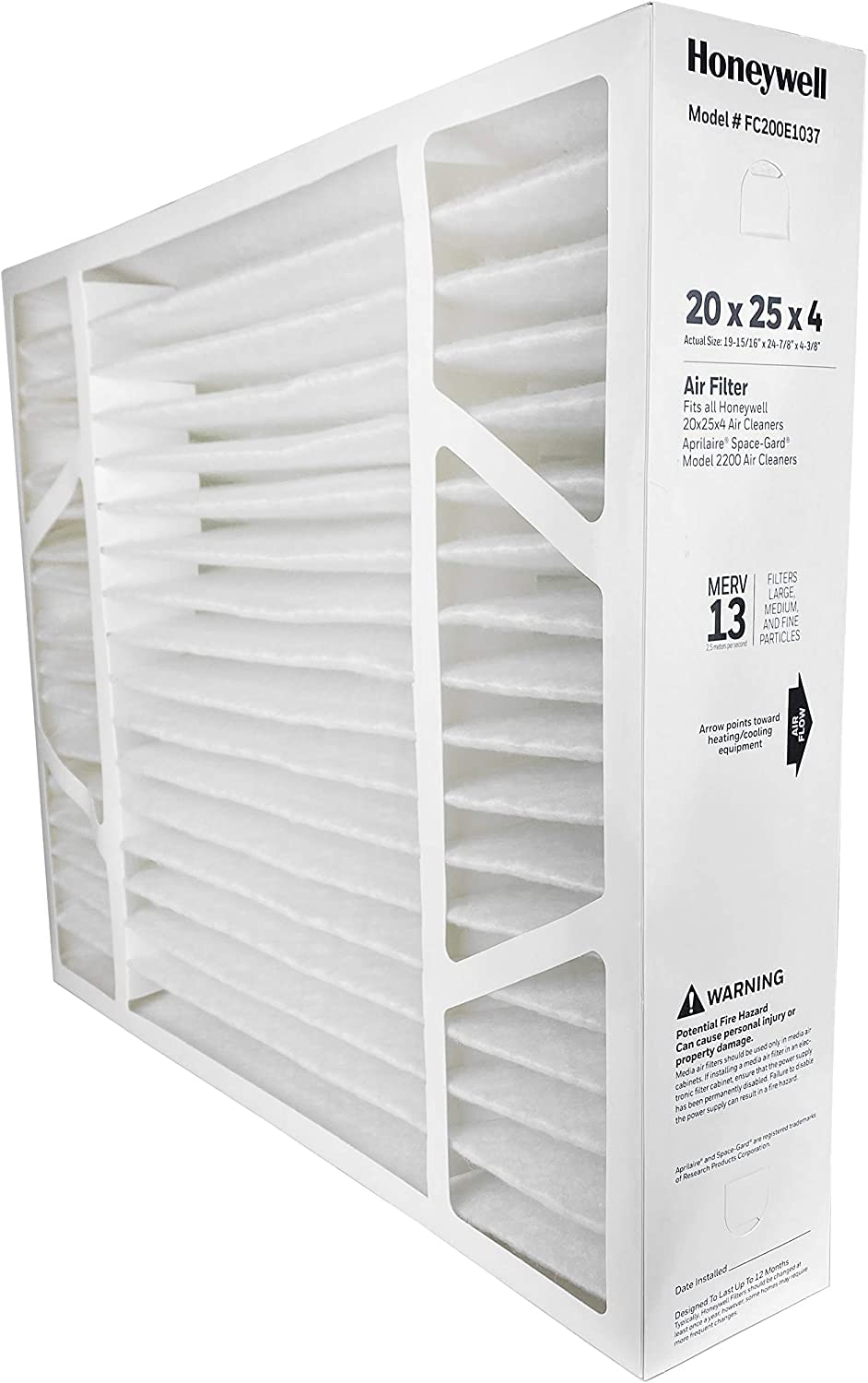 Honeywell 20 X 25 Media Air Filter (MERV 13) 60