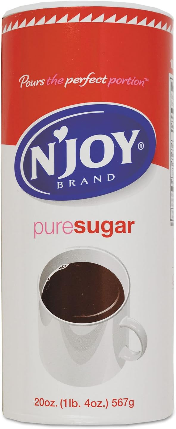 Njoy Sugar, 20 Oz. Canisters, Pack Of 3