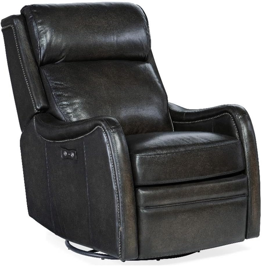 RC Leather Swivel Power Recliner