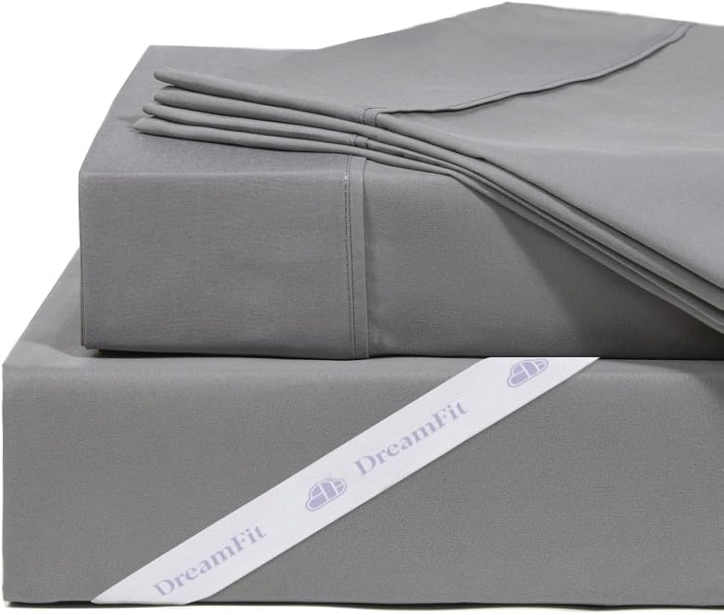DreamFit® Moisture-Wicking StaDry™ Sheet Sets, DreamComfort™ Collection - Gray - Queen