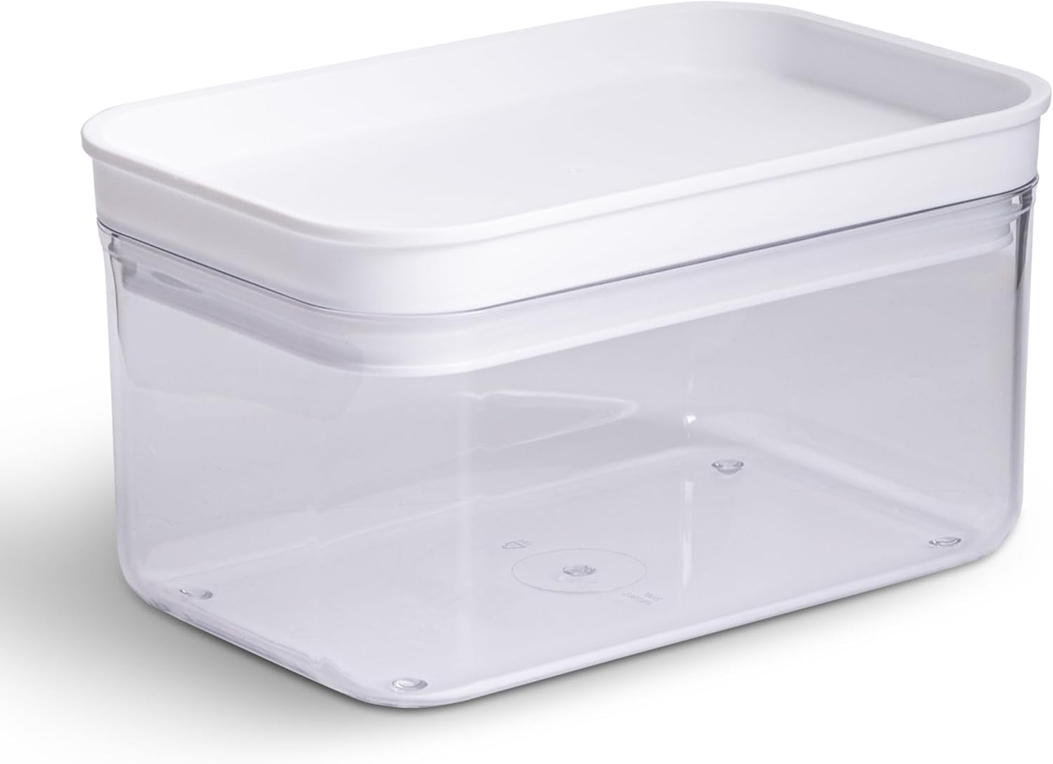 Mainstays Rectangular Plastic Food Storage Canister - Small -  6.61" x 4.24" x 3.64"