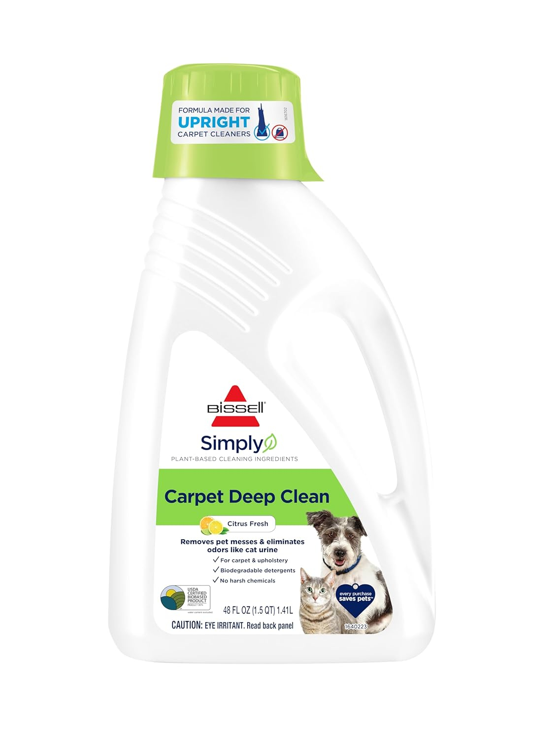 BISSELL BISSELL Simply Carpet Deep Clean Pet For Upright Carpet Cleaners 48 oz