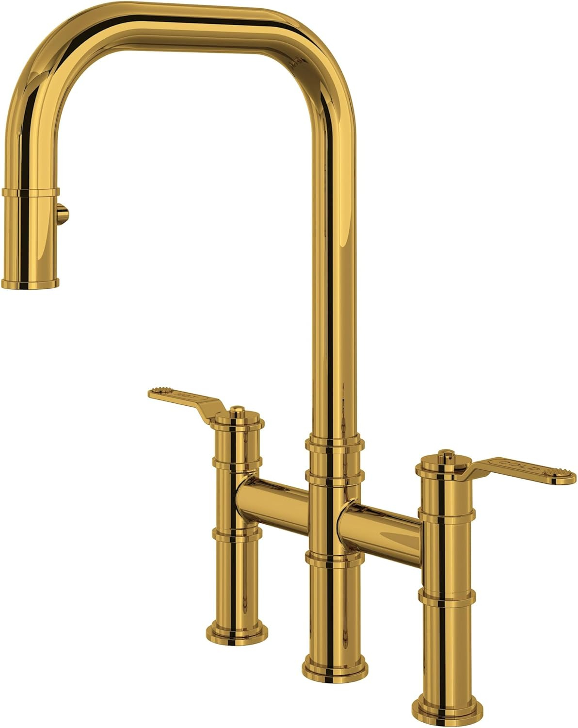 Armstrong Pull-Down Bridge Kitchen Faucet With U-Spout