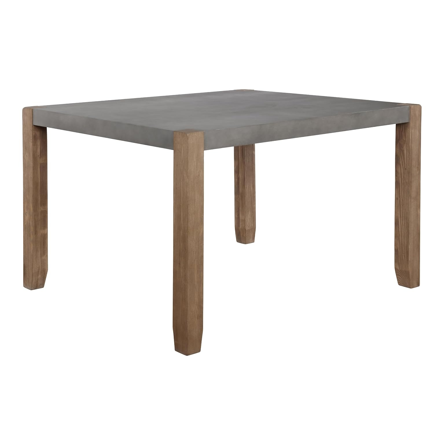 Alaterre Newport 30"H Faux Concrete and Wood Loft Dining Table