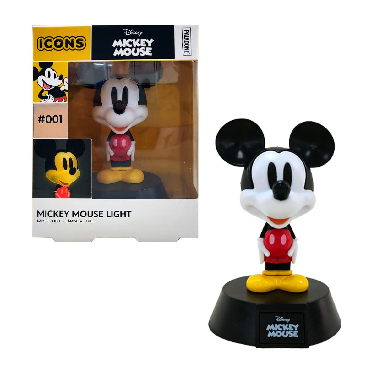 Disney Mickey Mouse Icons Lights Up Lamp Night Light #001 Paladone Ages 8