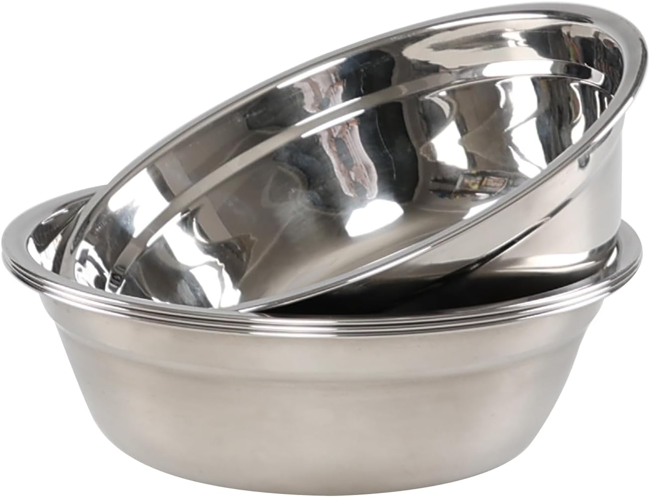 4-Pack Stainless Steel Mixing Bowls/Metal Prep Bowls, Salad Serving Bowl Set