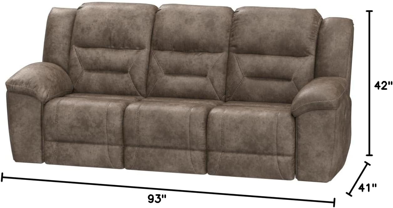 Signature Design by Ashley Stoneland Reclining Sofa in Light Brown