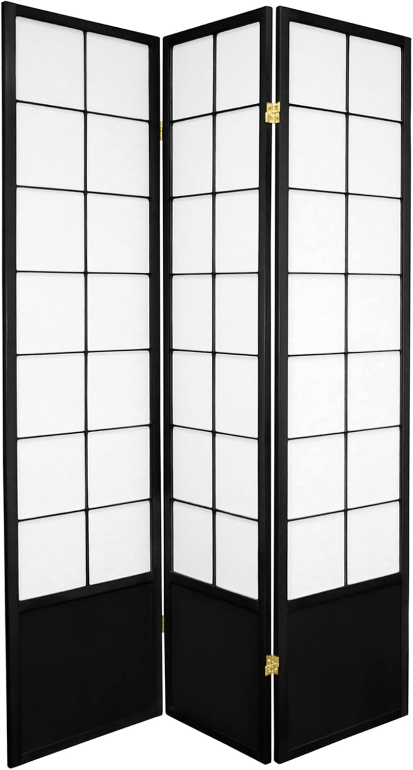 Red Lantern SSZEN-Black-3_Panel Folding Screen