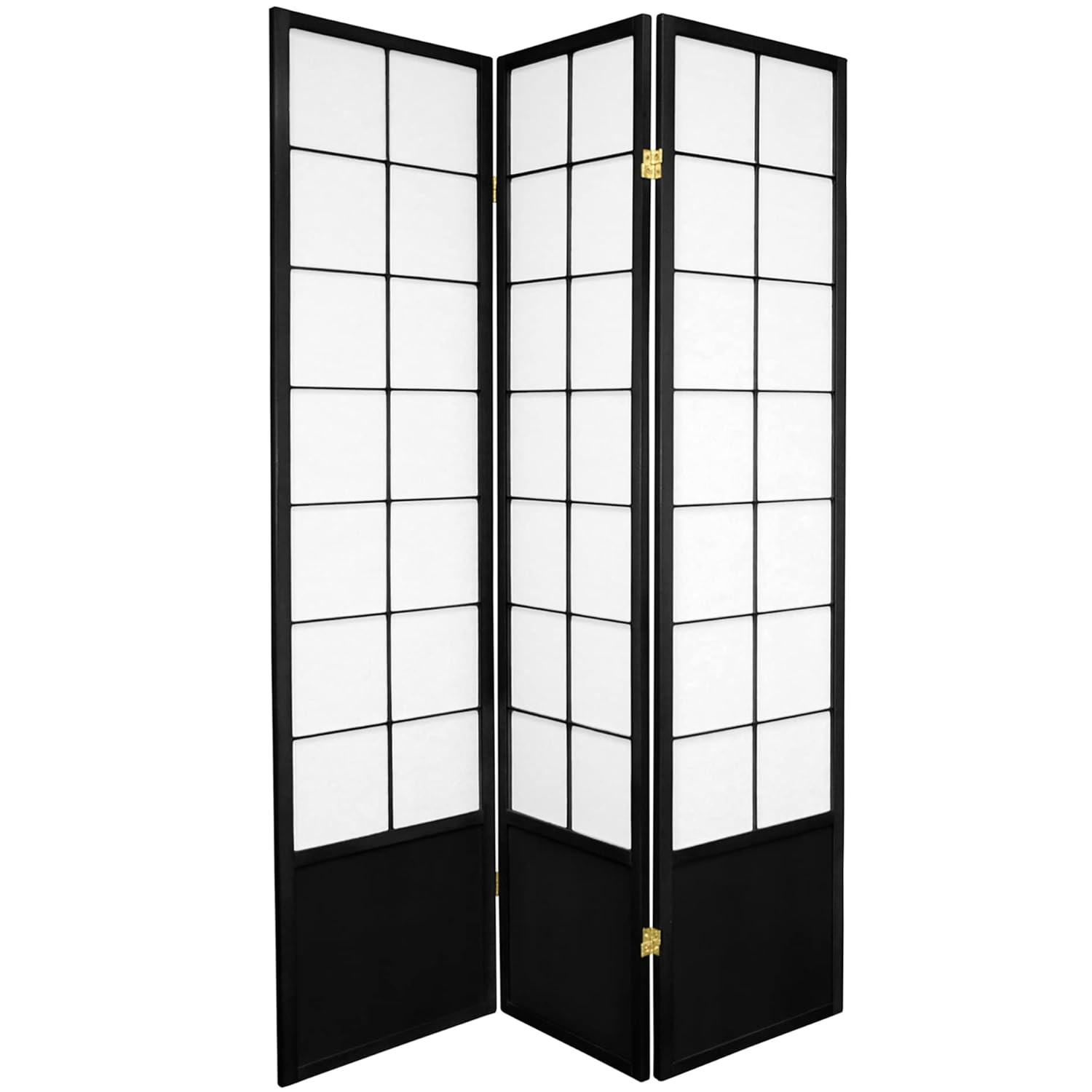 Red Lantern SSZEN-Black-3_Panel Folding Screen