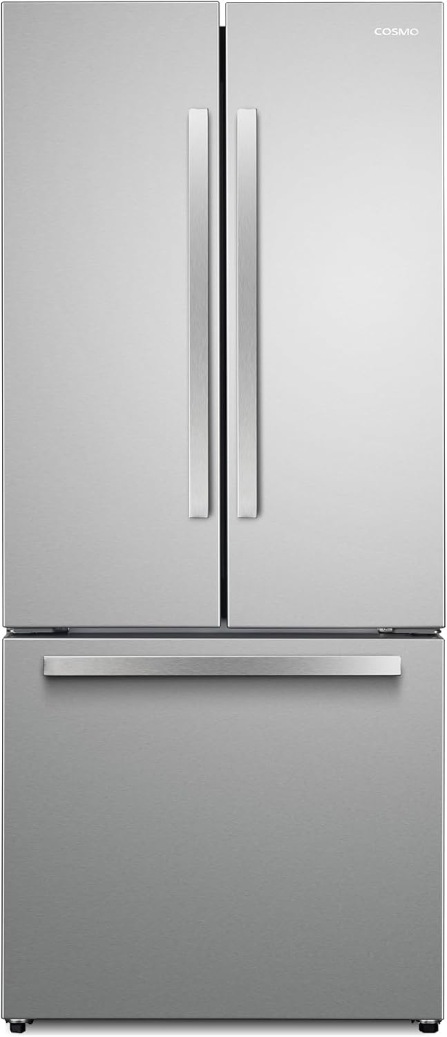 30 in. 17.5 cu. ft. Counter Depth 3-Door French Door Refrigerator with Freezer Drawer in Fingerprint Resistant Stainless Steel