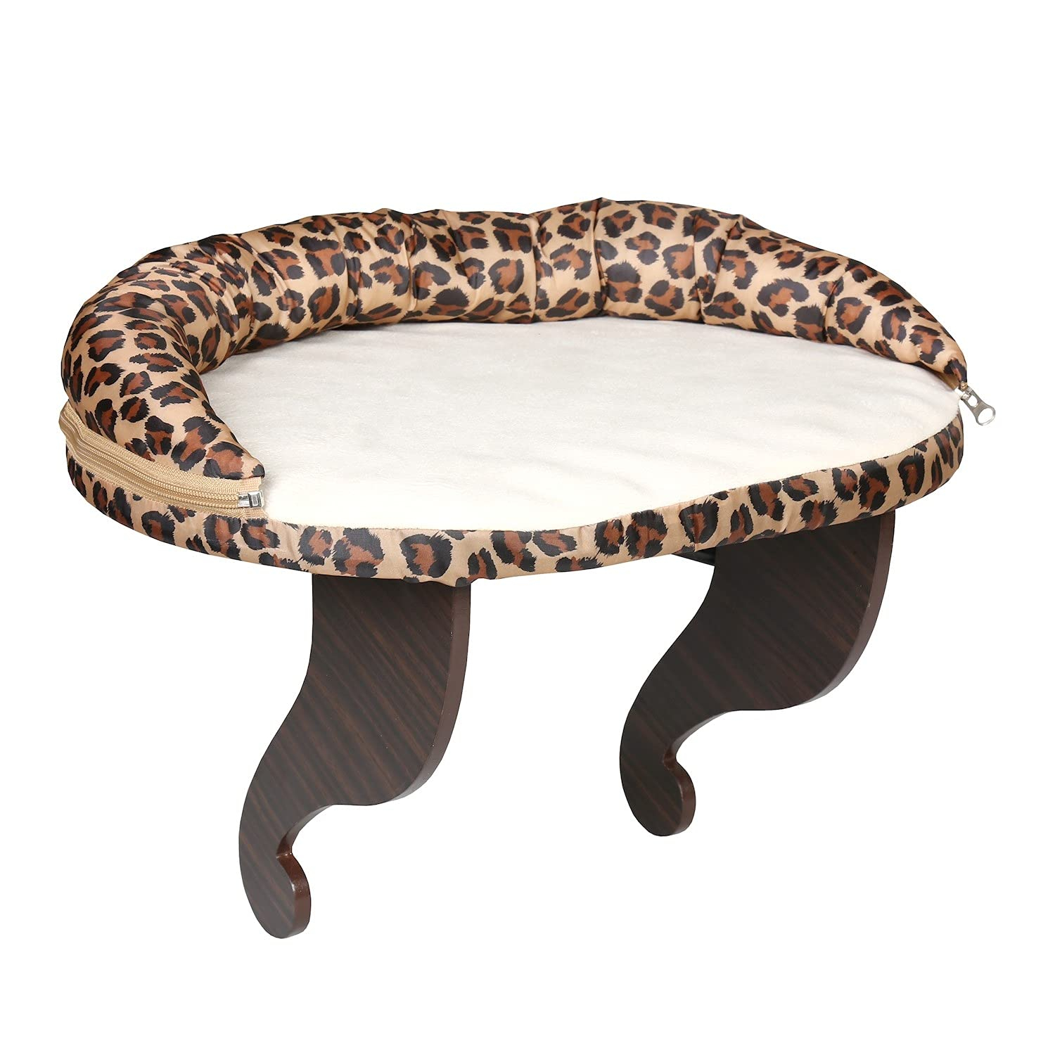 212 Main 5324 Leopard Print Bolster Cat Window Perch