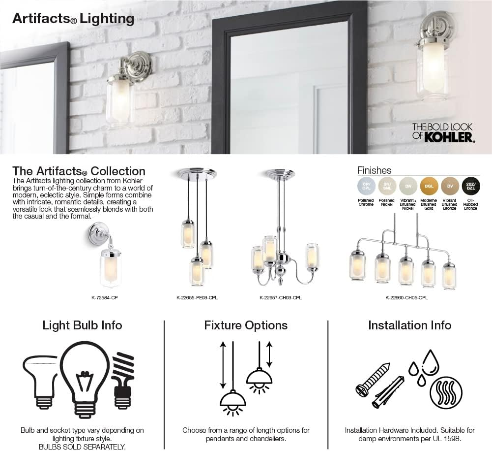 Artifacts Adjustable Polished Nickel Single Wall Sconce
