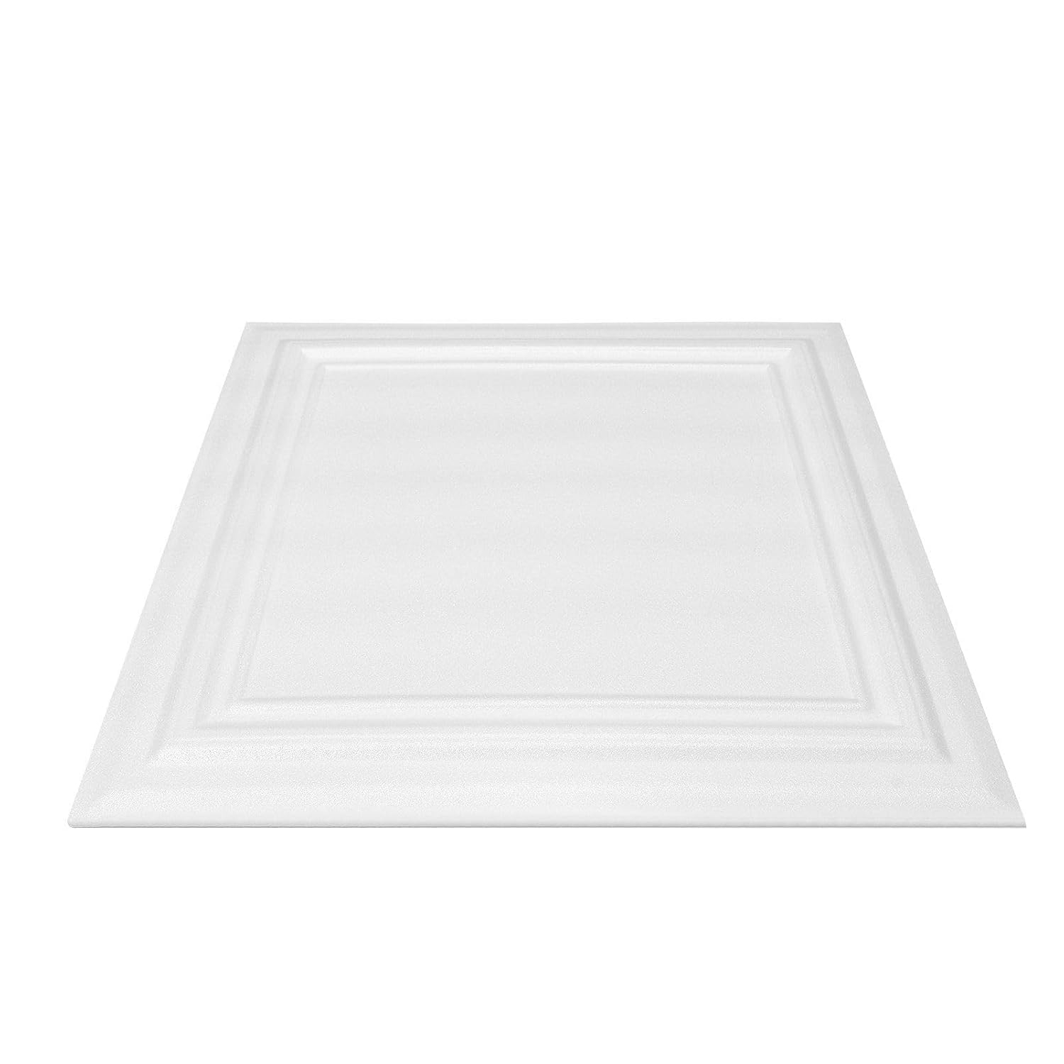 VEVOR 20in x 20in Drop Ceiling Tiles (48-Pack), Easy Installation/Cutting Plastic Glue-up, Cover 133 Sq. Ft, Basement Ceiling Covering for Home/Office Decoration