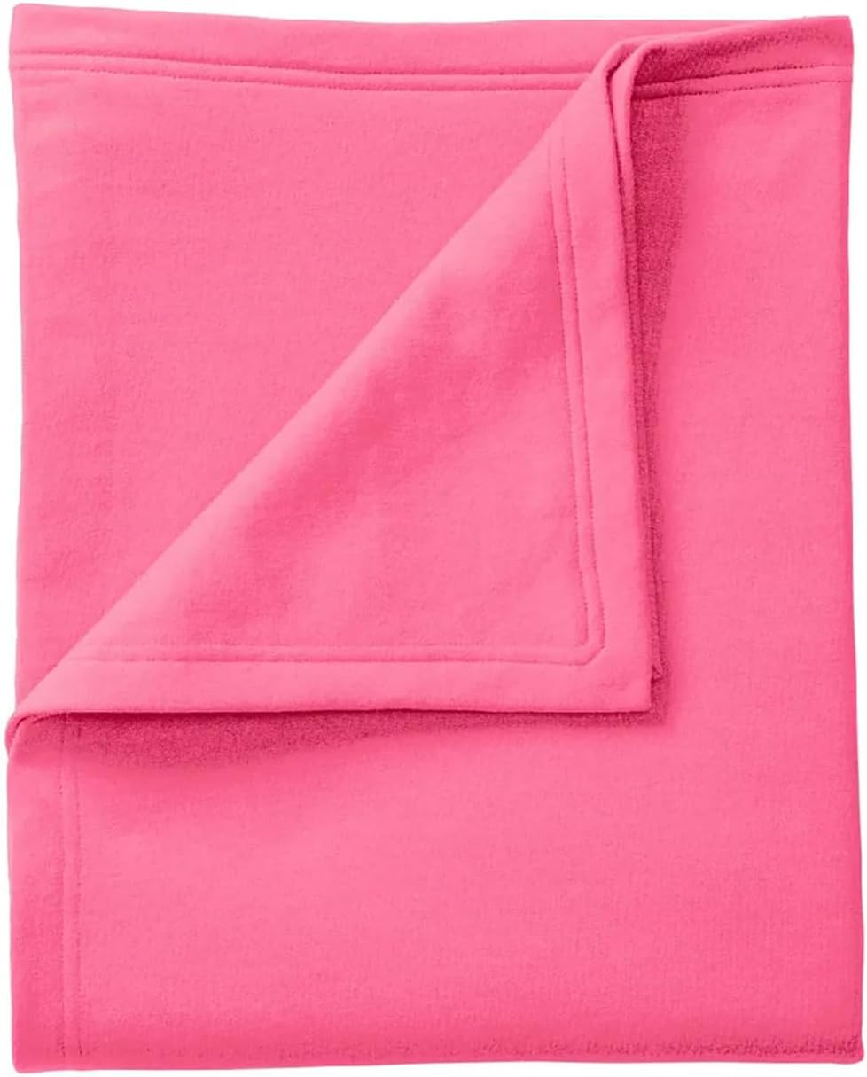 Port & Company Core Fleece Sweatshirt Blanket - Neon Pink