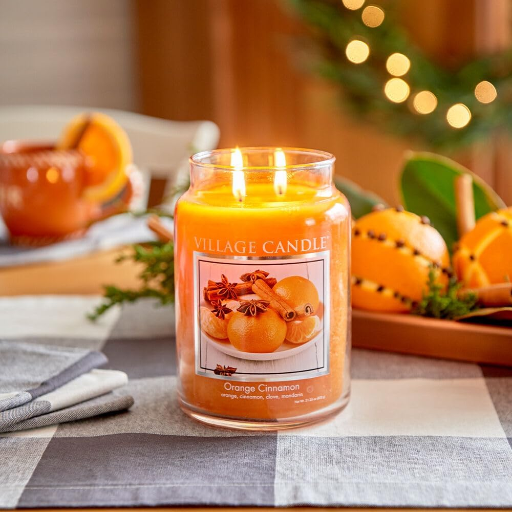 Orange Cinnamon 26 Oz Jars By Village Candles