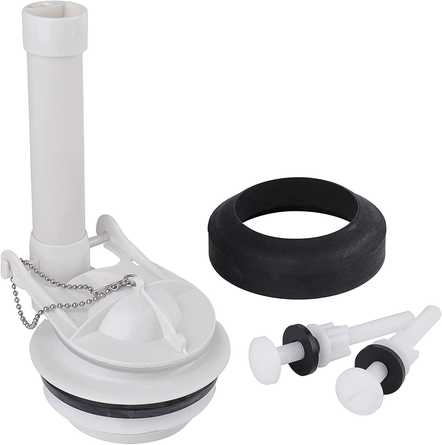 3-Inch Toilet Flush Valve Replacement 2-piece Toilet Tank Parts with Gasket and Bolts Fit for American Standard 738921-100.0070A Easy to Install High Performance Water-Saving