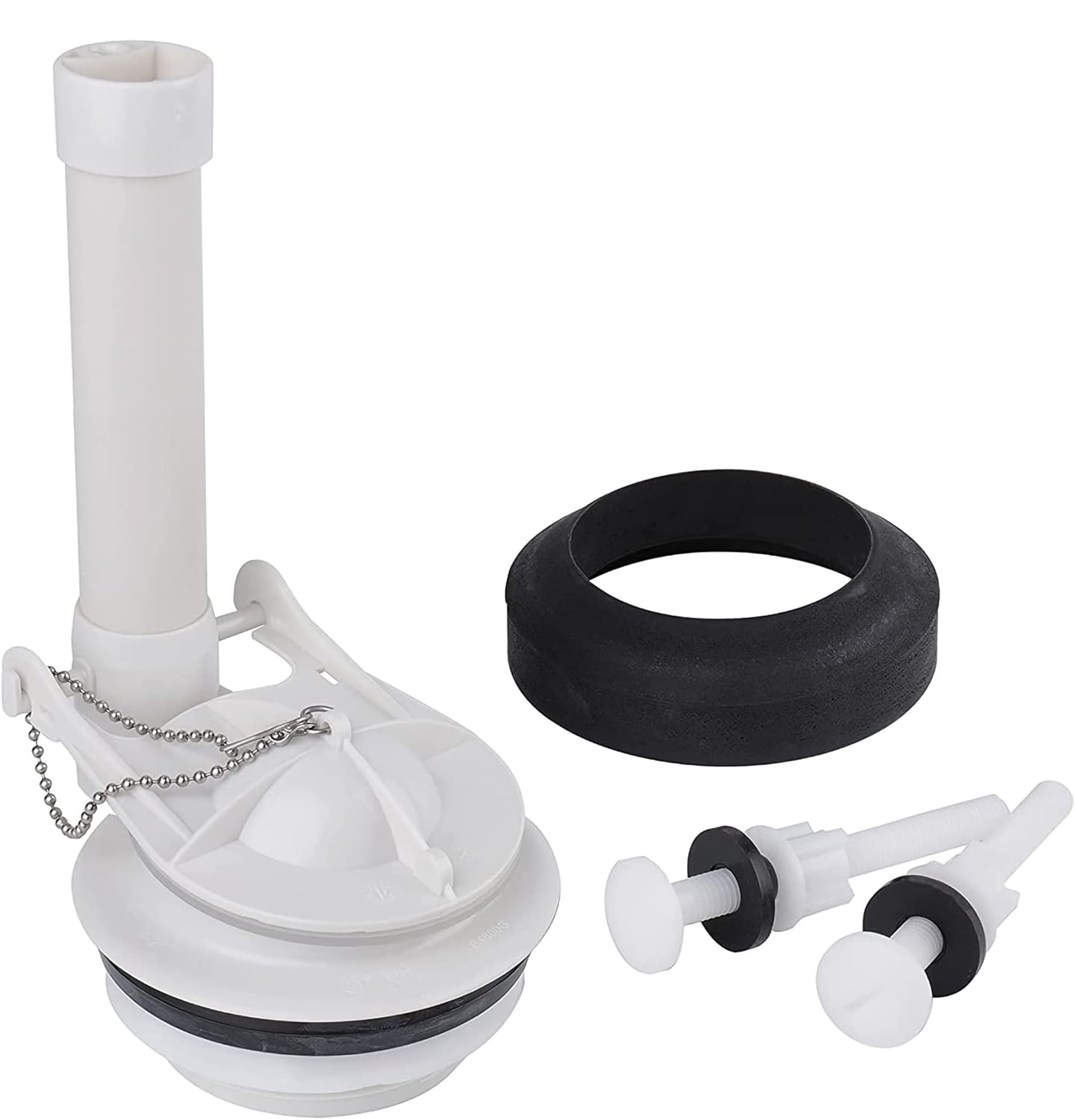 3-Inch Toilet Flush Valve Replacement 2-piece Toilet Tank Parts with Gasket and Bolts Fit for American Standard 738921-100.0070A Easy to Install High Performance Water-Saving