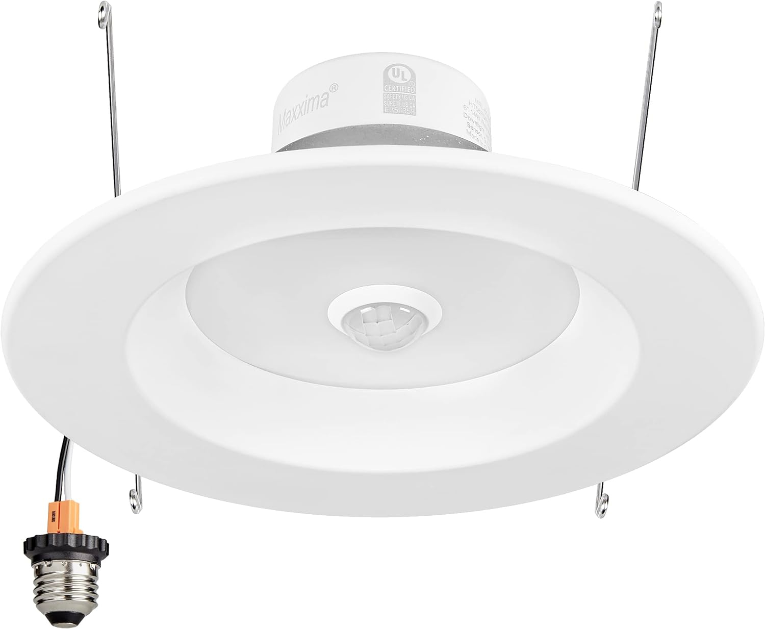 Maxxima 5 in. & 6 in. Retrofit LED PIR Motion Sensor Downlight - 1300 Lumens, 14 Watts, 5 CCT 2700K/3000K/3500K/4000K/5000K, Energy Efficient Indoor Ceiling Lighting Fixture