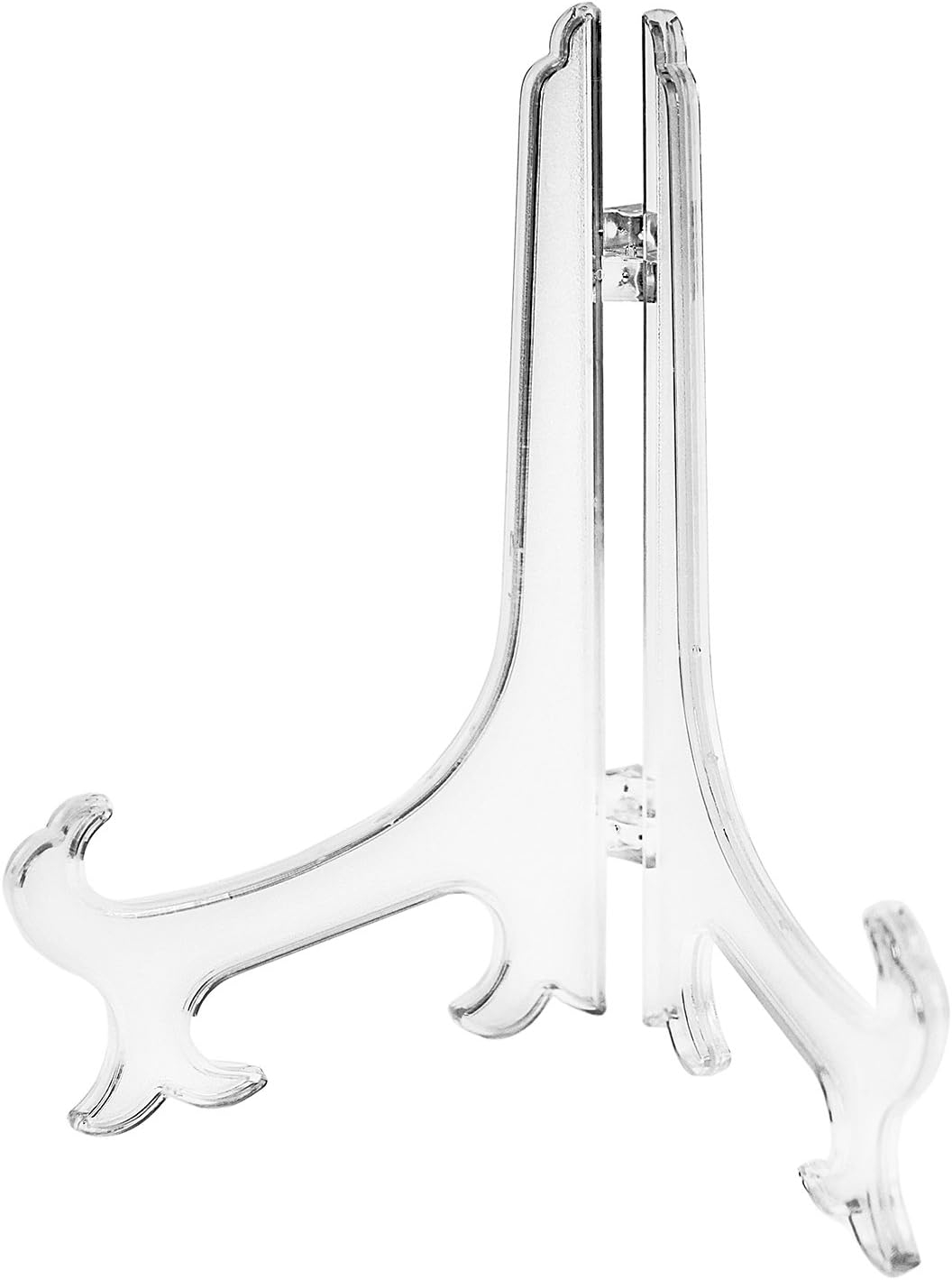 Super Z Outlet Plastic Easels 12 Pack Clear Easel Stands Easel Display Stand for Photo, Place Card, Collectibles, Light Items - Perfect for Wedding Cards, Party, Home, Party Decorations (8 Inches)
