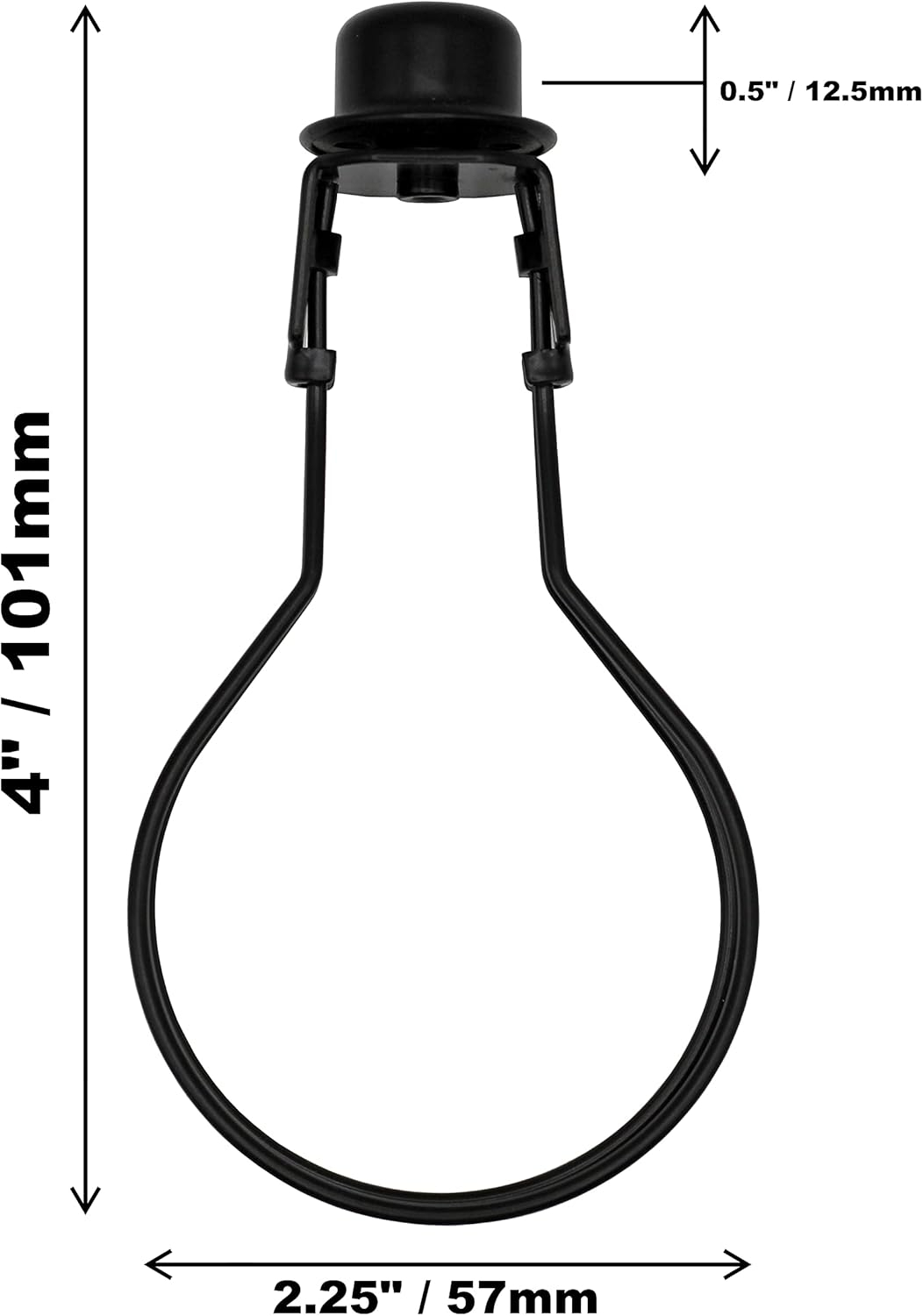 Creative Hobbies® Lamp Shade Light Bulb Clip Adapter - Silver Color (2 Pack)