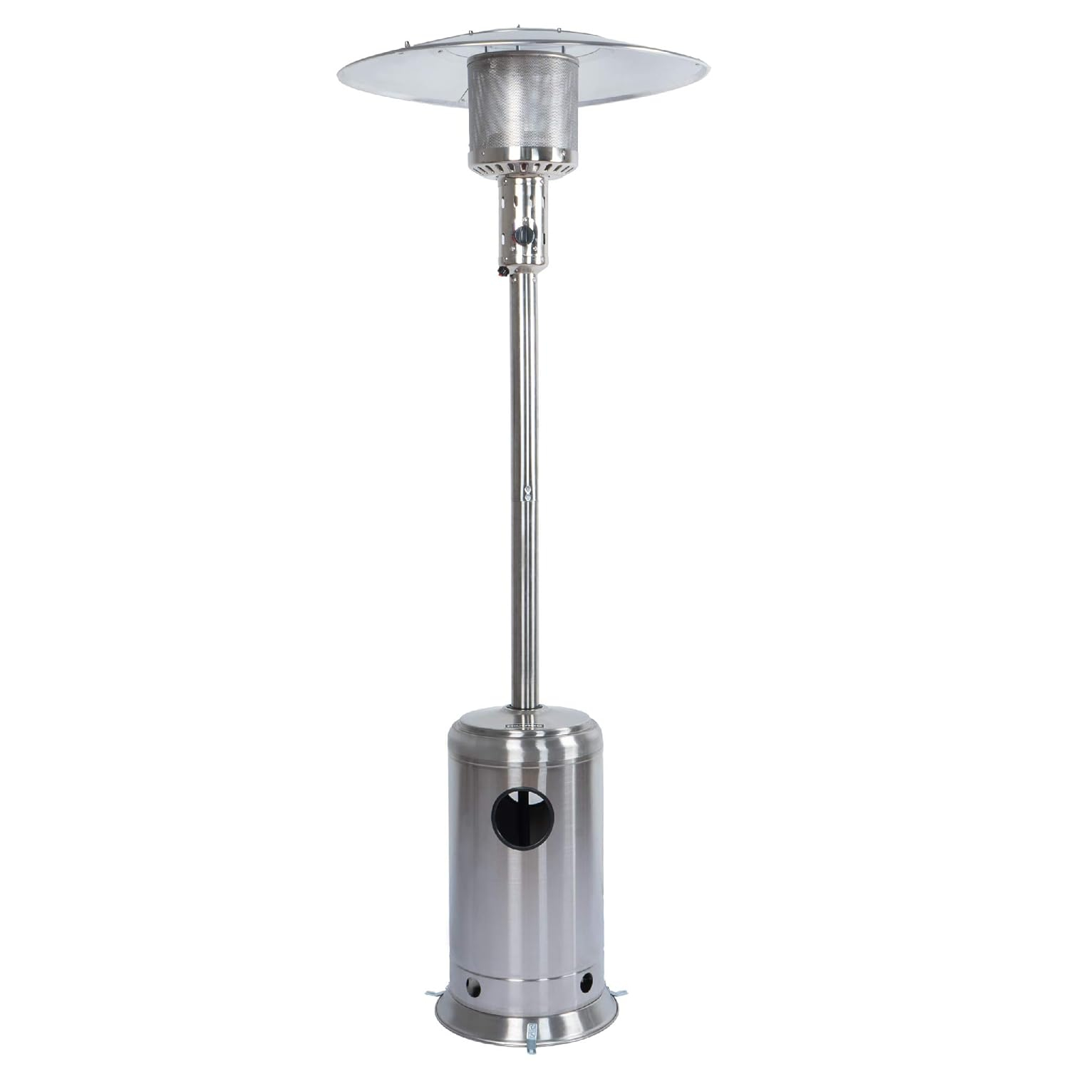 47,000 BTU Stainless Steel Propane Outdoor Patio Heater with Wheels
