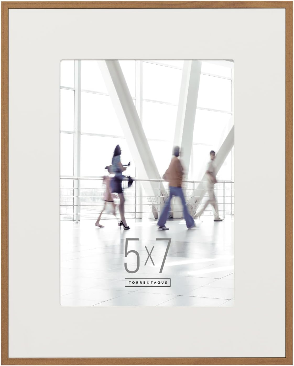 Classic 5x7 Walnut Wood Wall Frame with Matte Finish