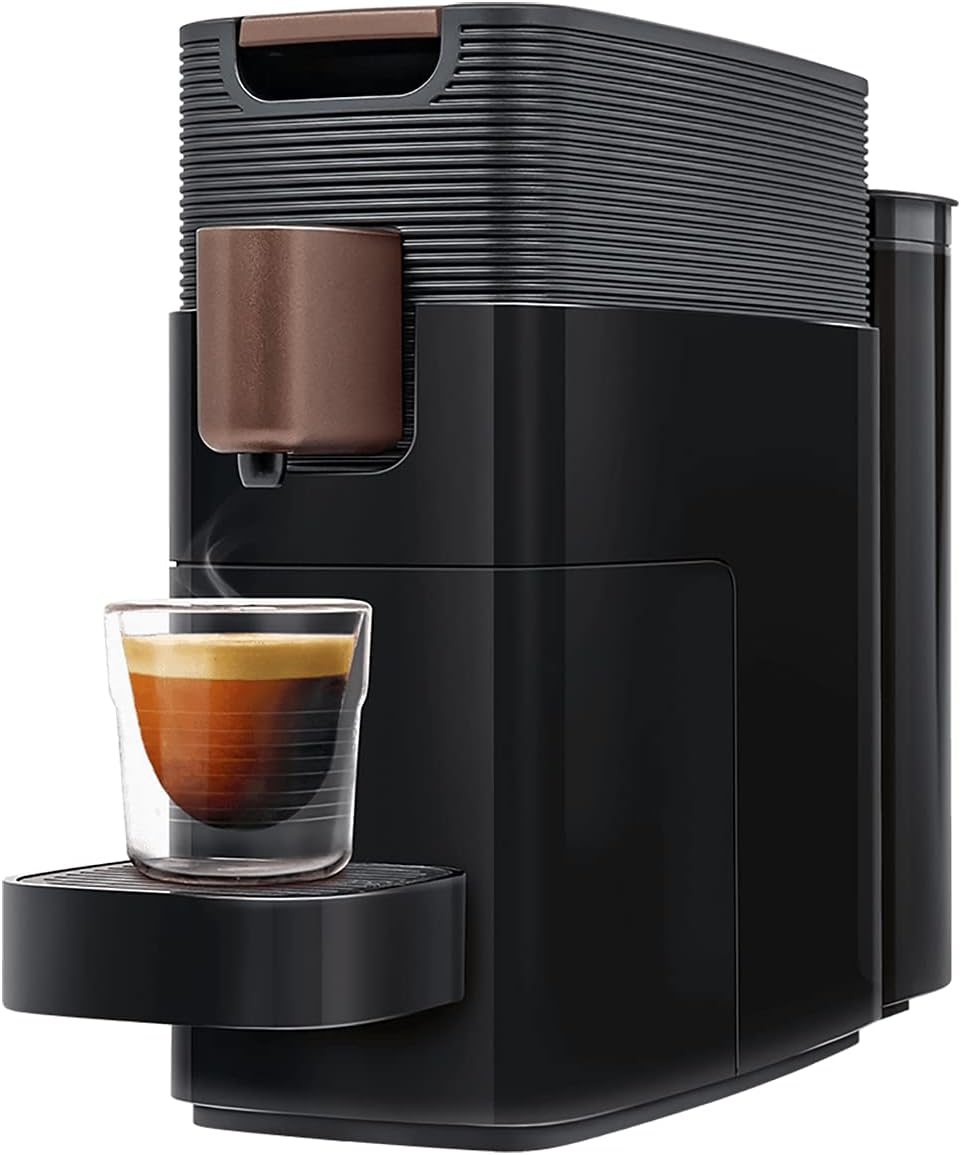 K-fee® ONE Single Serve Coffee and Espresso Machine (Black/Copper) | Starbucks® Verismo* Compatible