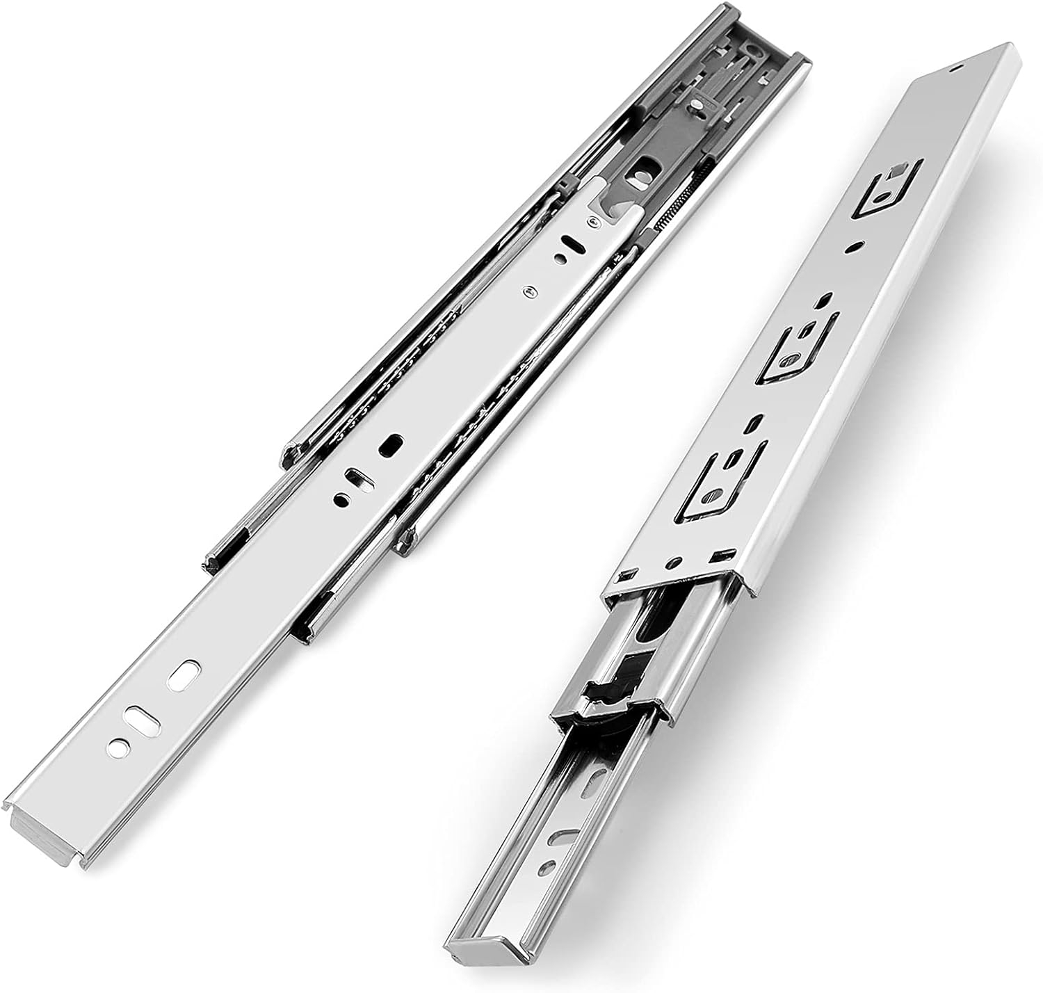 10 Pairs Soft Close Full Extension Drawer Slides 10"-24" Ball Bearing Side Mount Household