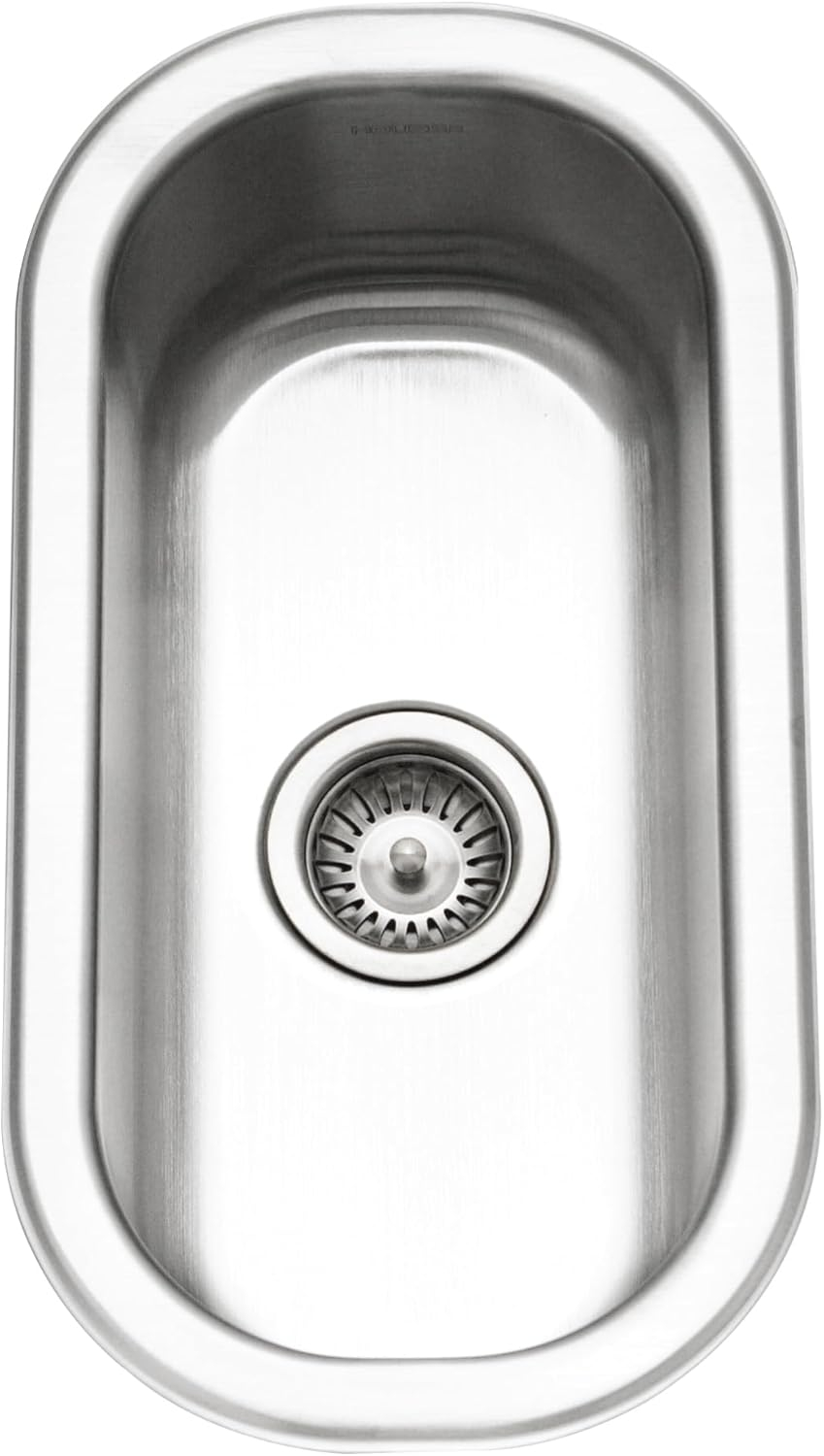 Houzer CS-1105-1 Club Series Undermount Stainless Steel Compact Bar/Prep Sink