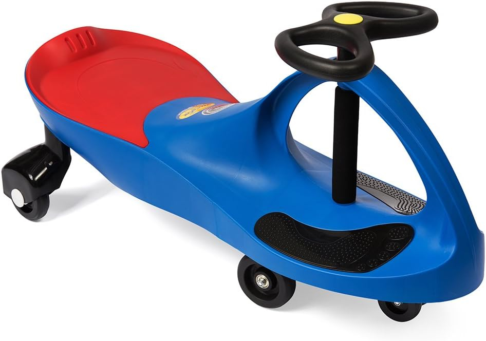 Blue and Red ABS Plastic Kid-Powered Ride-On Toy