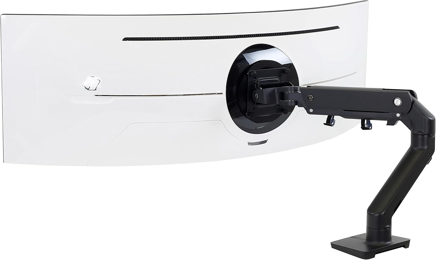 HX Desk Monitor Arm for 1000R Displays with HD Pivot, Matte Black