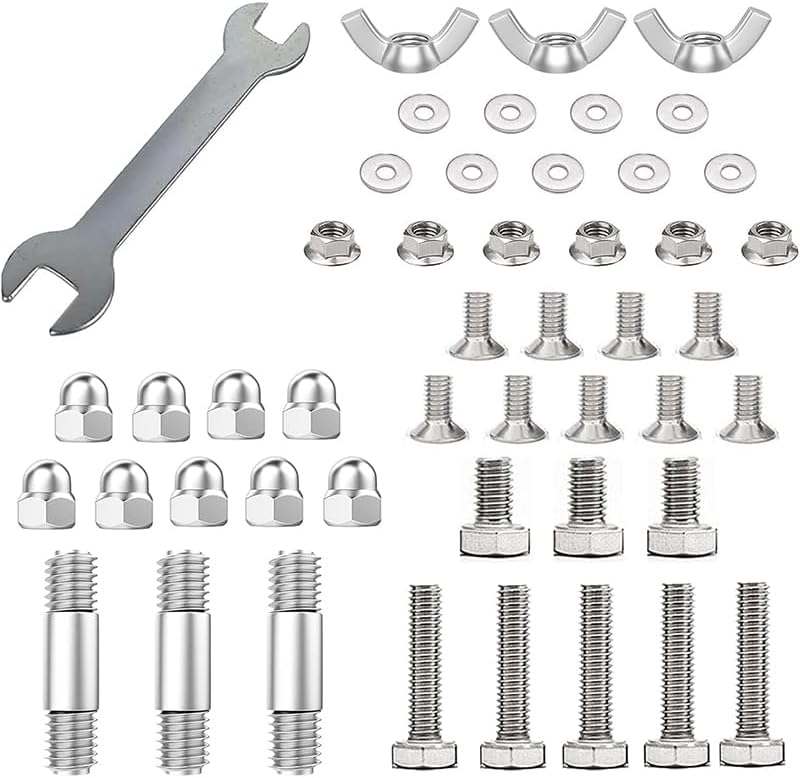 Outdoor Heaters for Patio Heater Replacement Parts-Bolt & Nut Set Patio Heater Reflector Shield Accessories Round Umbrella Outdoor Heaters for Patio Hardware