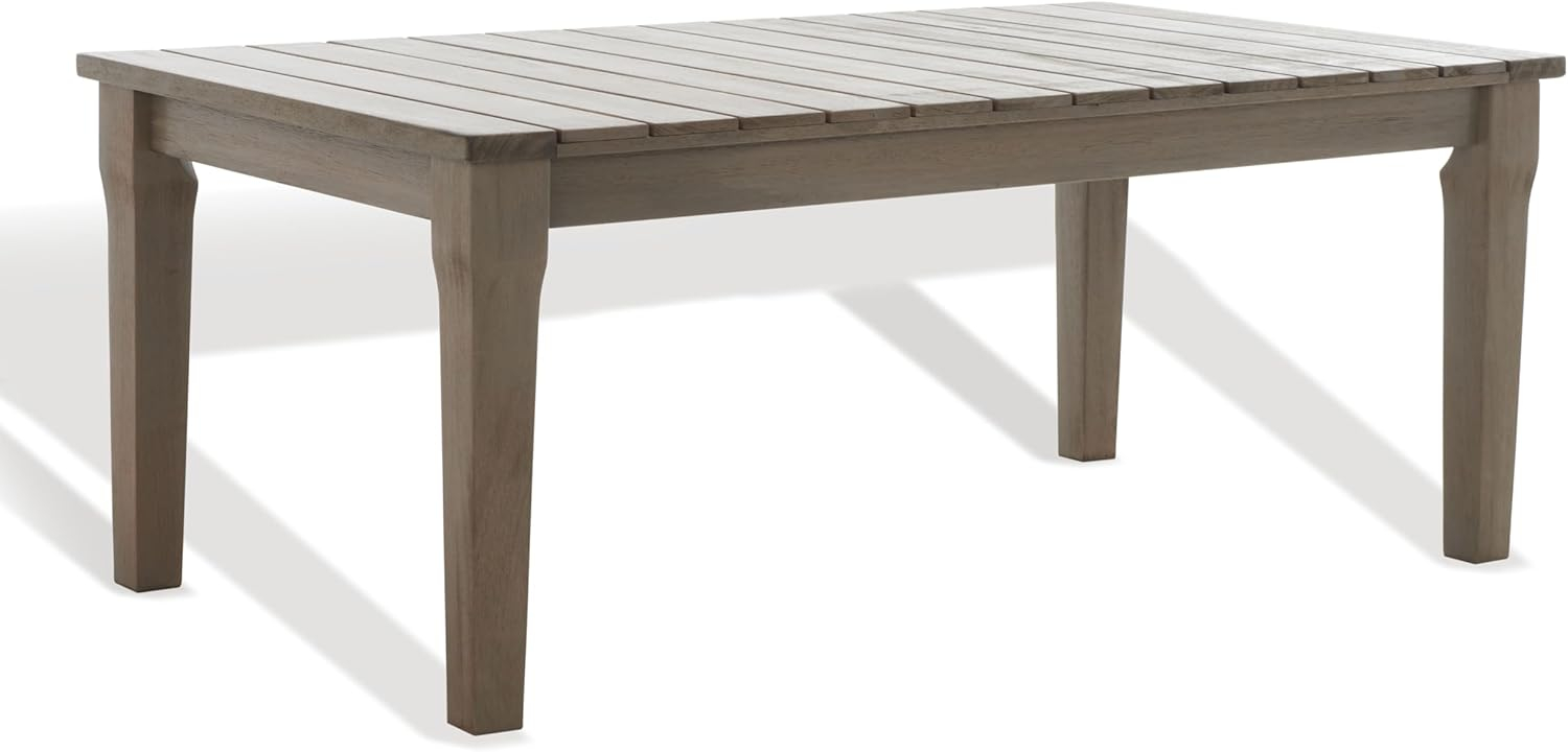SAFAVIEH Couture Martinique Modern Wood Coffee Table, Light Grey