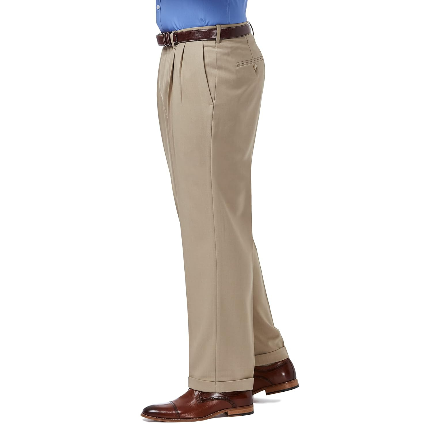 Haggar Men's Premium Comfort Classic Fit Pleat Front Dress Pant (Regular And Big & Tall Sizes)