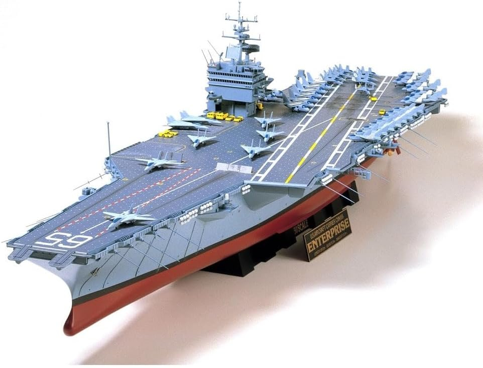 Tamiya TAM78007 0.0285 USS Enterprise Aircraft Carrier Plastic Model Kit