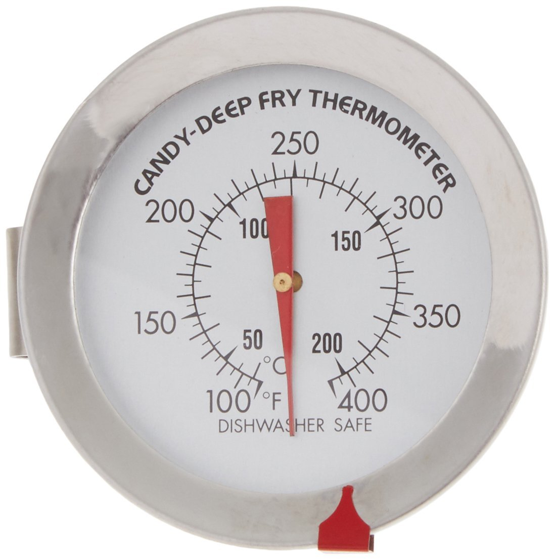 Stainless Steel Analog Candy and Deep Fry Thermometer, 2.75 x 5.75 inches