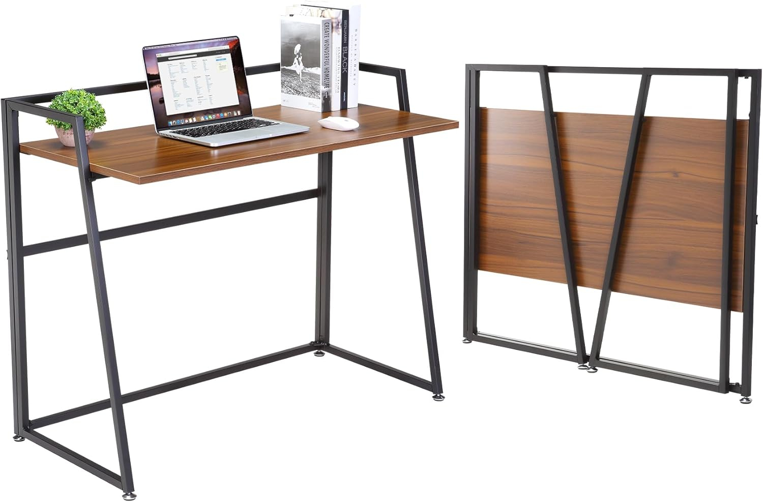 EUREKA ERGONOMIC Foldable Desk 41 inch Small Desk Save Space, Folding Desk No Assembly Required folable Desk Home Office Folding Computer Desk Table Portable, Easy to Fold Up or Down