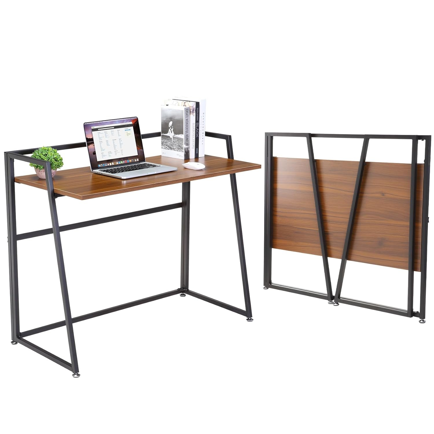 EUREKA ERGONOMIC Foldable Desk 41 inch Small Desk Save Space, Folding Desk No Assembly Required folable Desk Home Office Folding Computer Desk Table Portable, Easy to Fold Up or Down