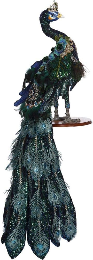 Mark Roberts Jeweled Peacock Figurine, 57 inches