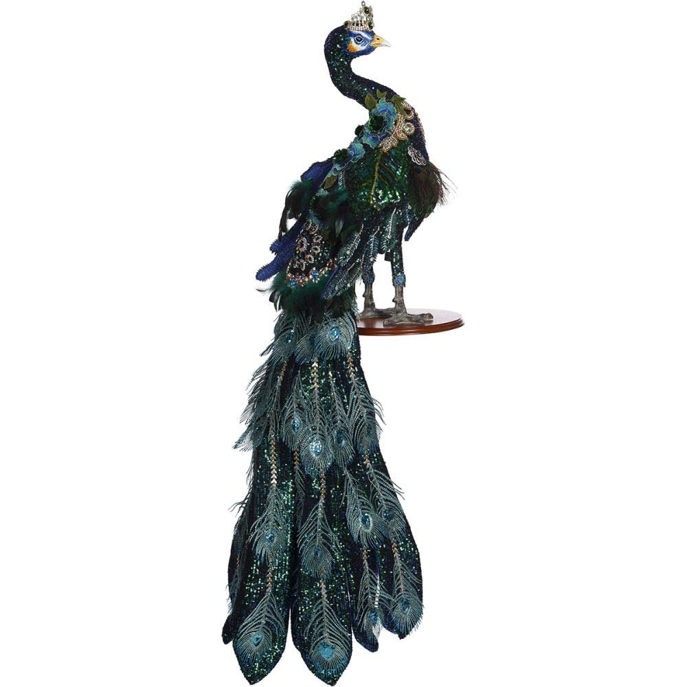 Mark Roberts Jeweled Peacock Figurine, 57 inches
