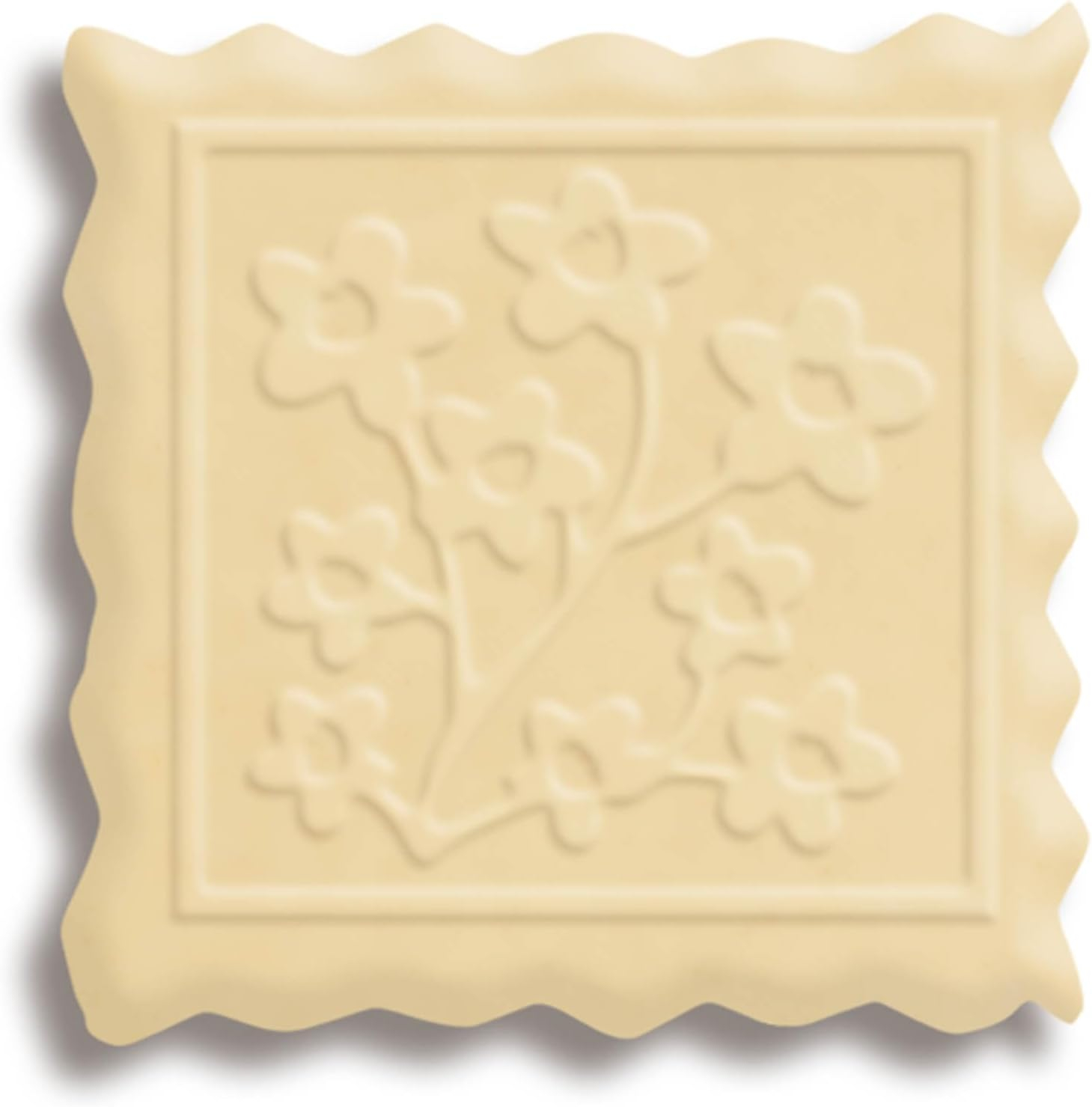 Mrs. Anderson's Baking Mini Embossing Rolling Pin, Spring Flowers Design, Poplar Wood and Chrome-Plated Iron