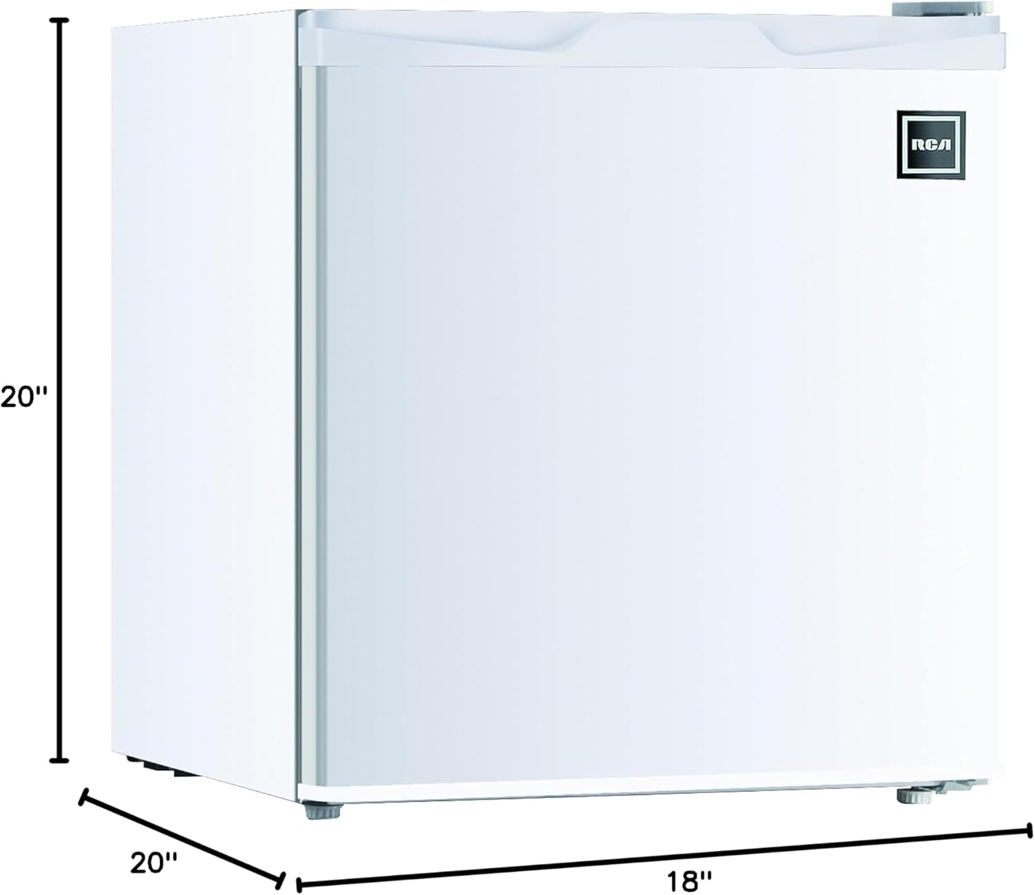 RCA RFR115-White 1.6 Cubic Foot Fridge, White